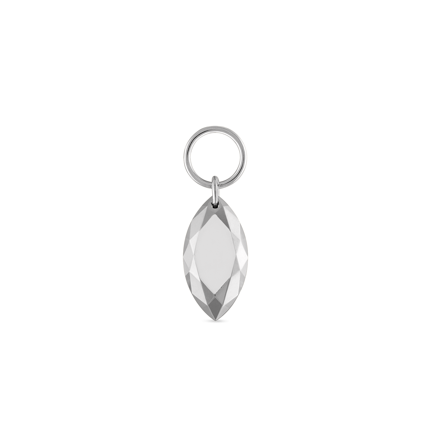 Faceted Gold Marquise Charm