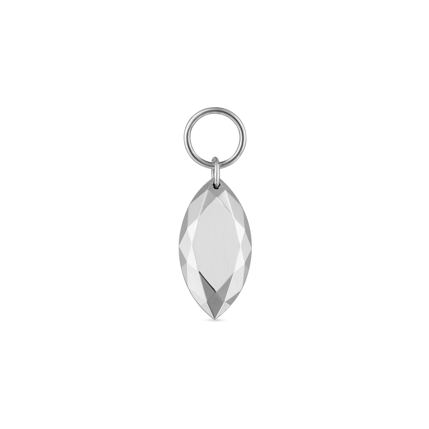 Faceted Gold Marquise Charm