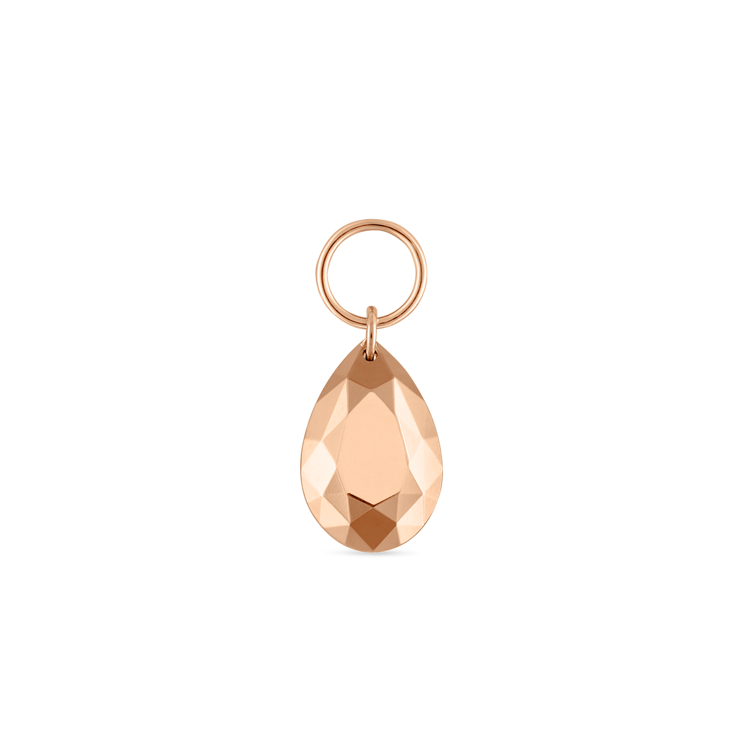 Faceted Gold Pear Charm