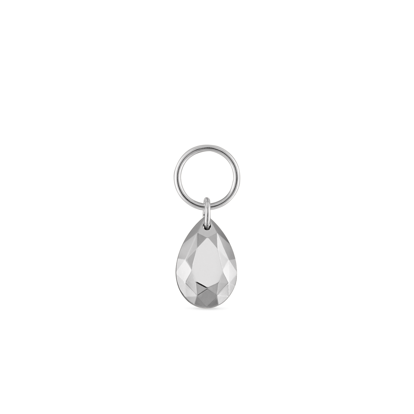 Faceted Gold Pear Charm