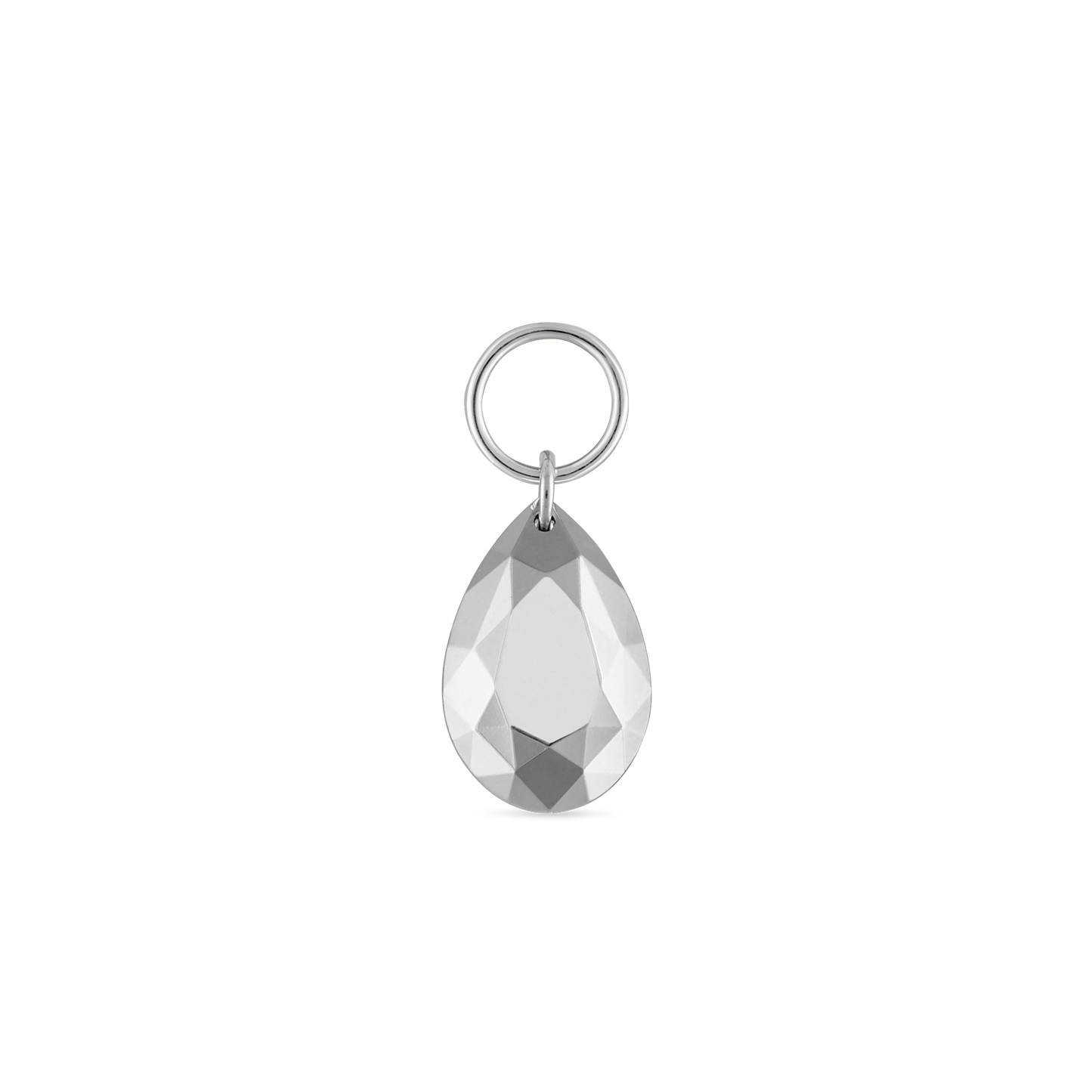 Faceted Gold Pear Charm