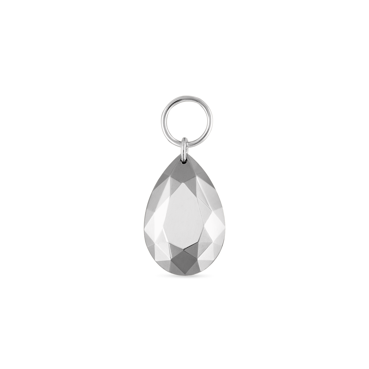 Faceted Gold Pear Charm