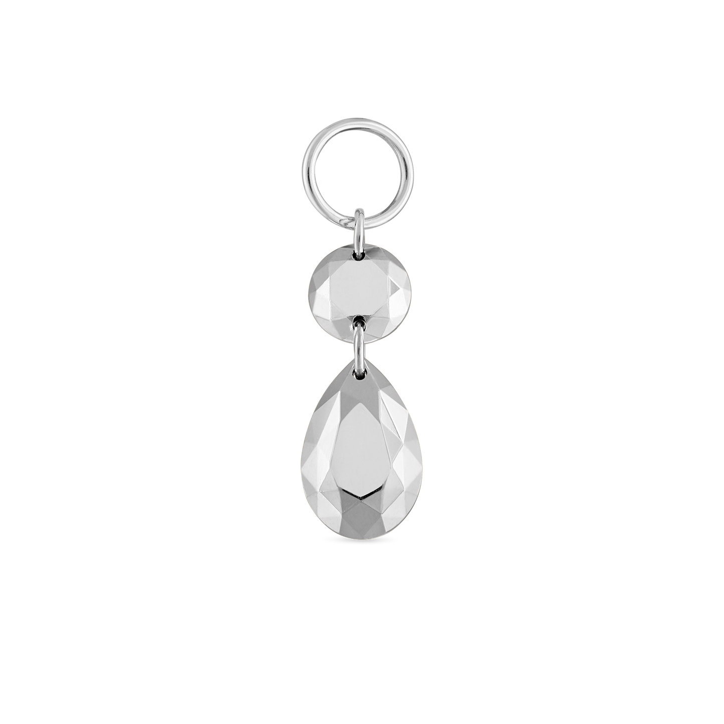 Double Faceted Gold Charm