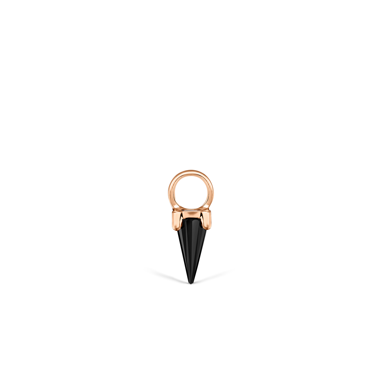 Black Moissanite Spike Charm