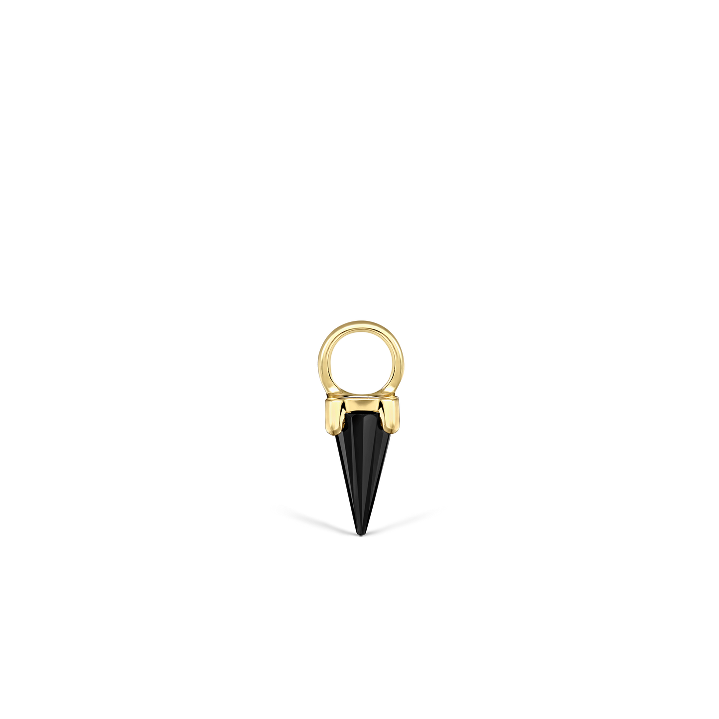 Black Moissanite Spike Charm