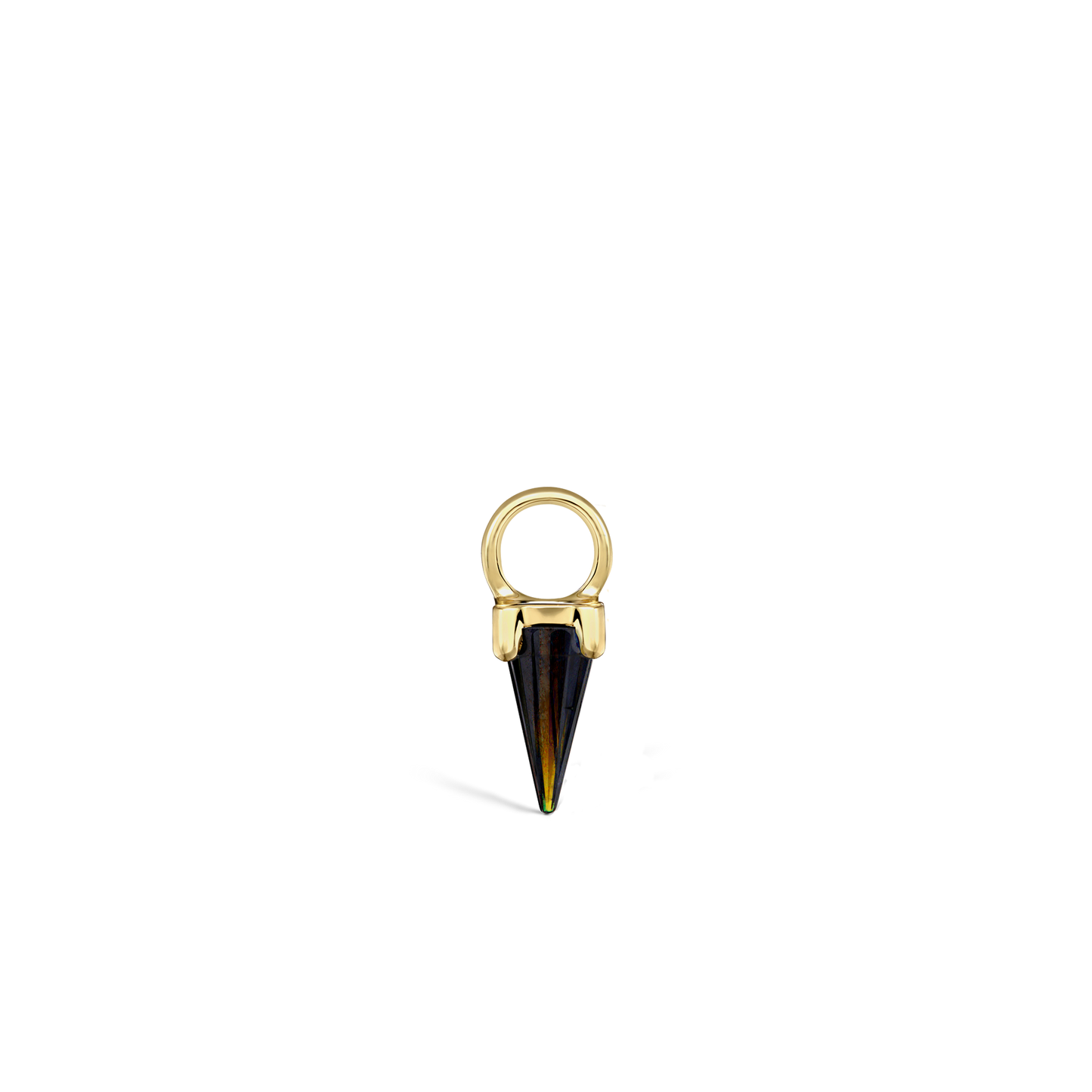 Black Moissanite Spike Charm