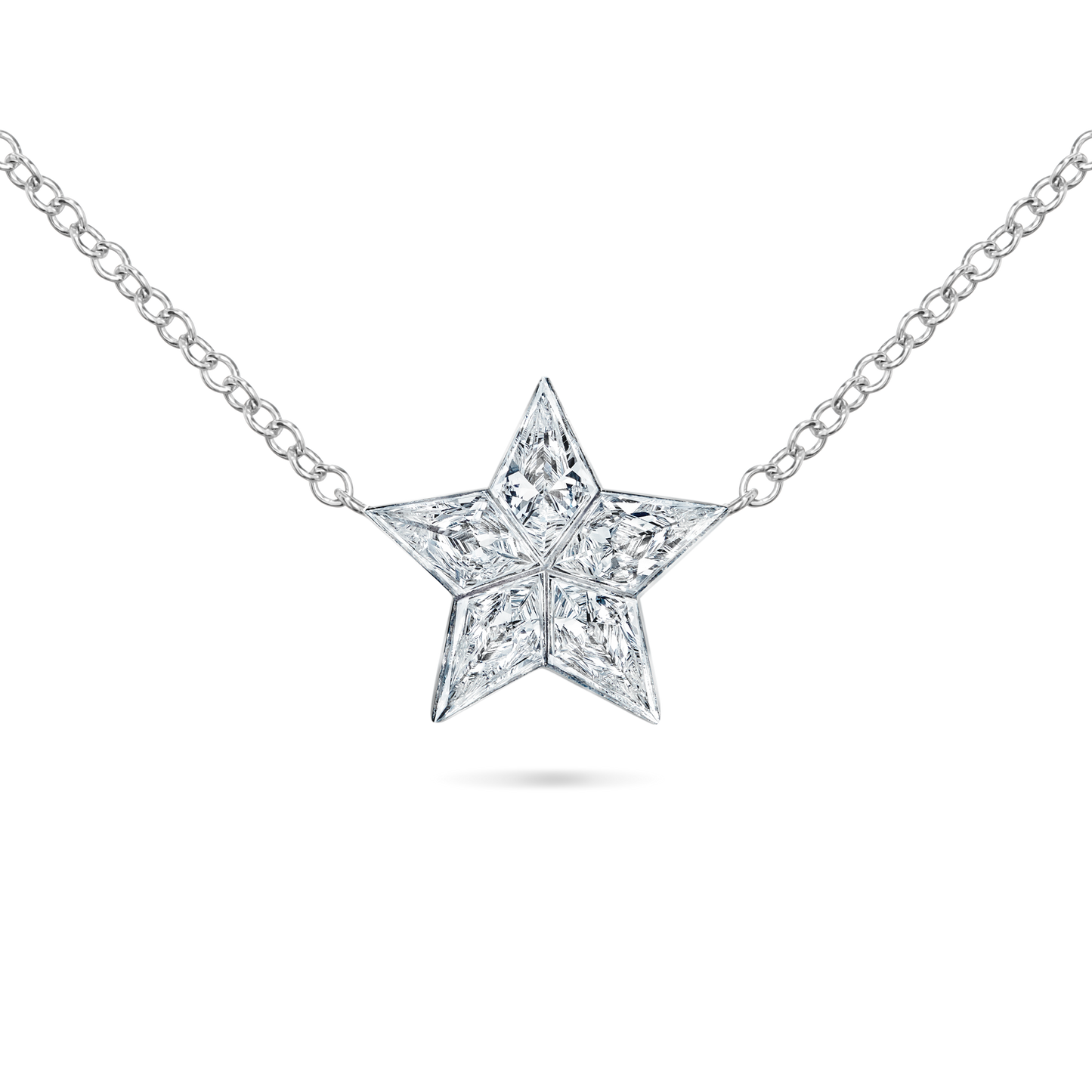 11mm Invisible Set Diamond Star Necklace