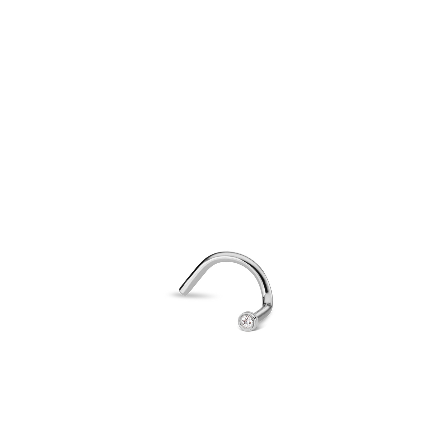 Diamond Plain Bezel Nostril Screw
