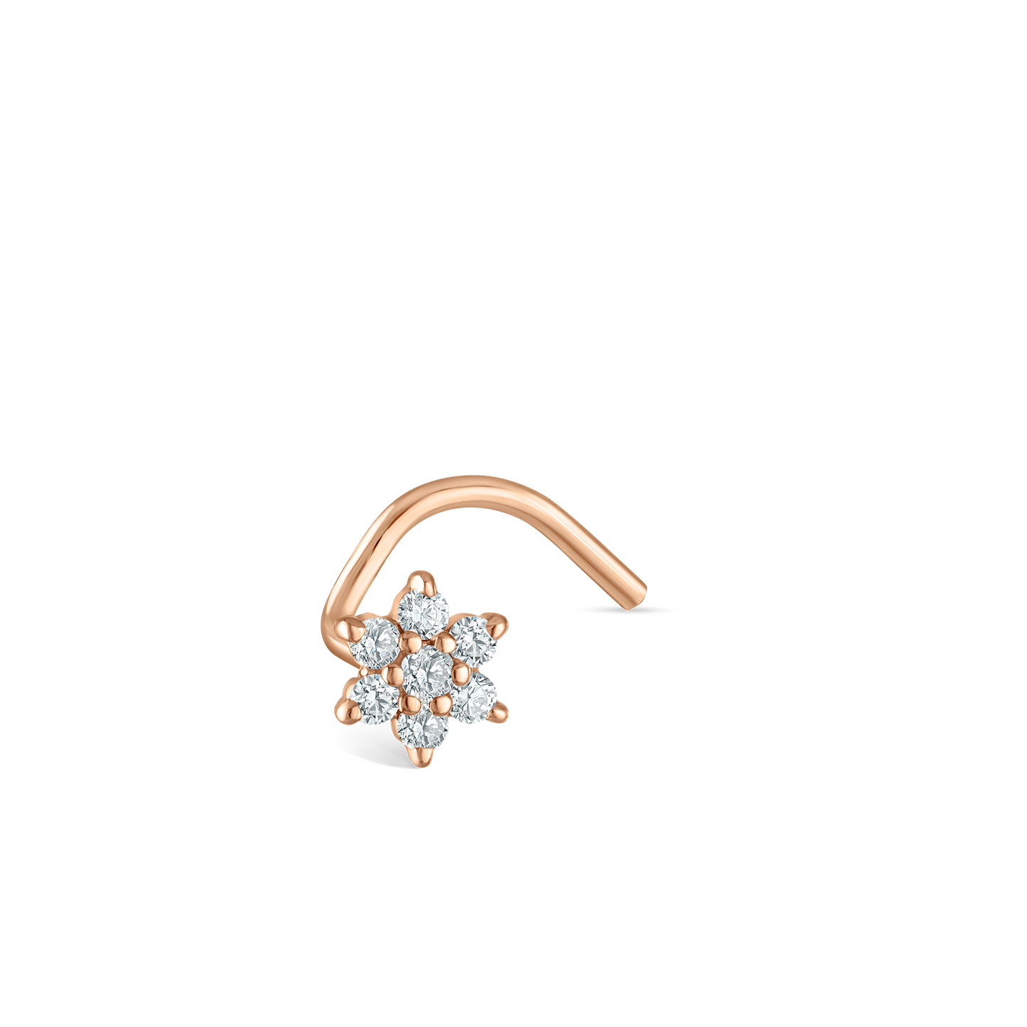 Diamond Flower Nostril Screw