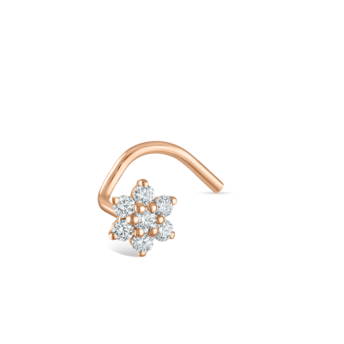 Diamond Flower Nostril Screw