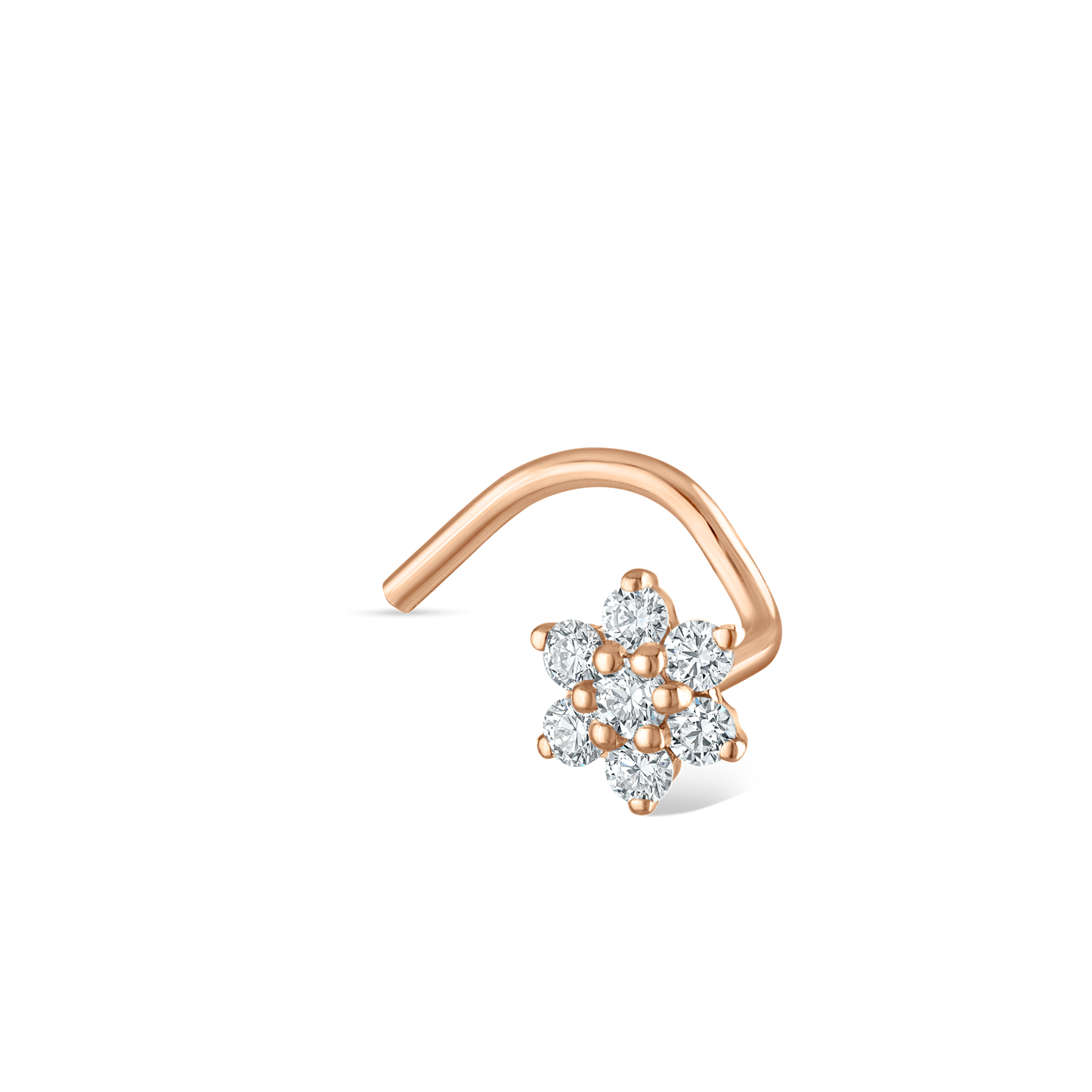 Diamond Flower Nostril Screw