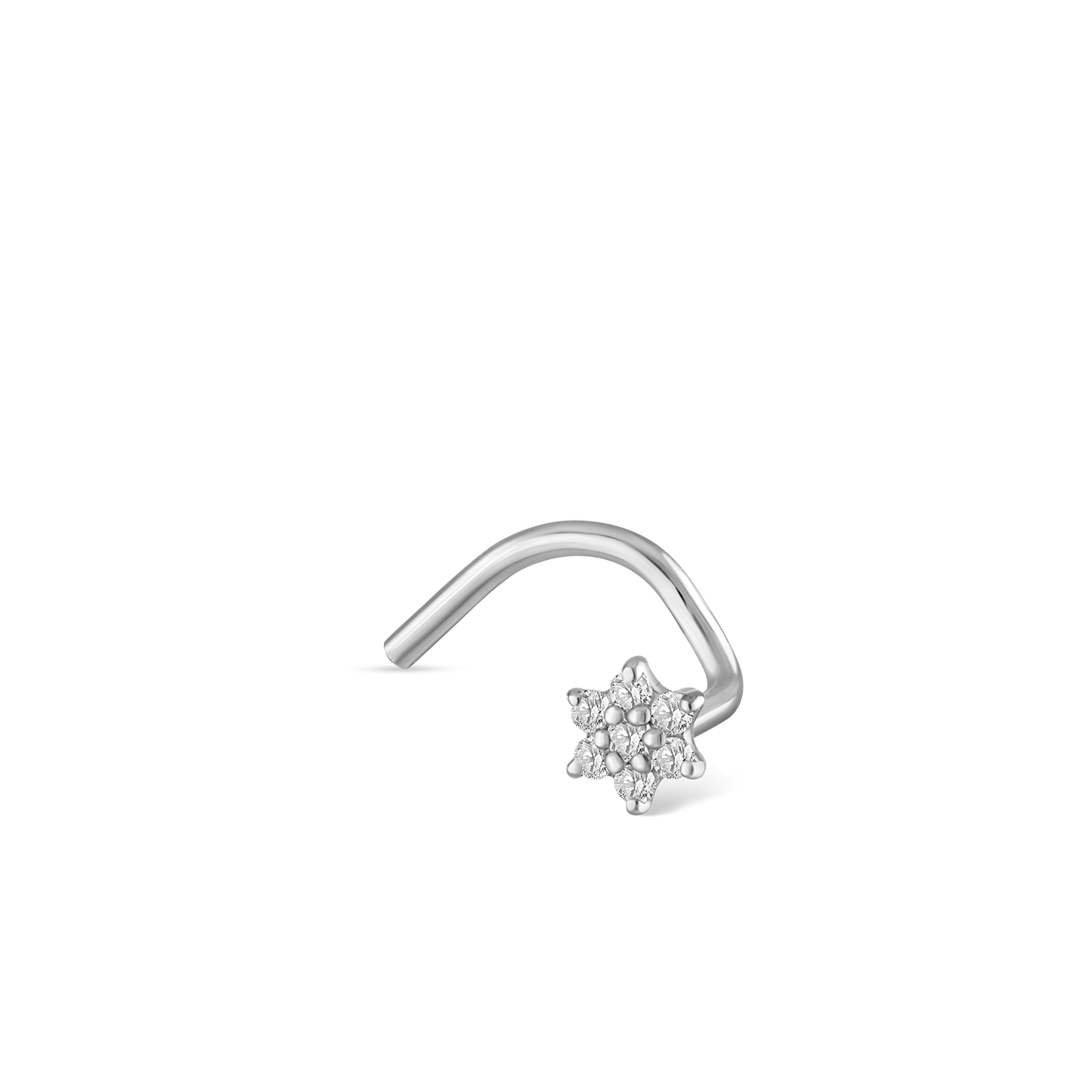 Diamond Flower Nostril Screw