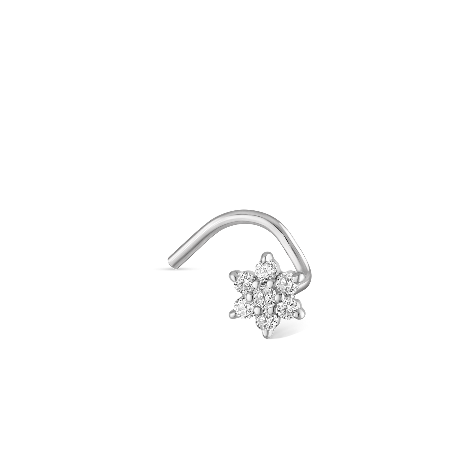 Diamond Flower Nostril Screw