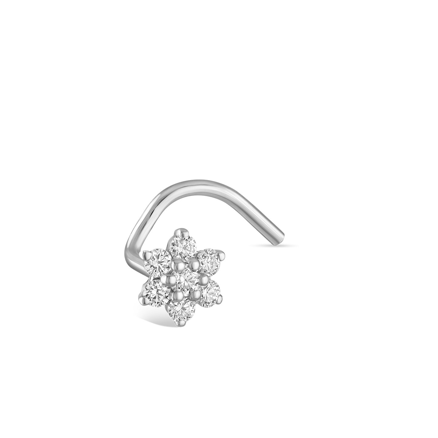 Diamond Flower Nostril Screw