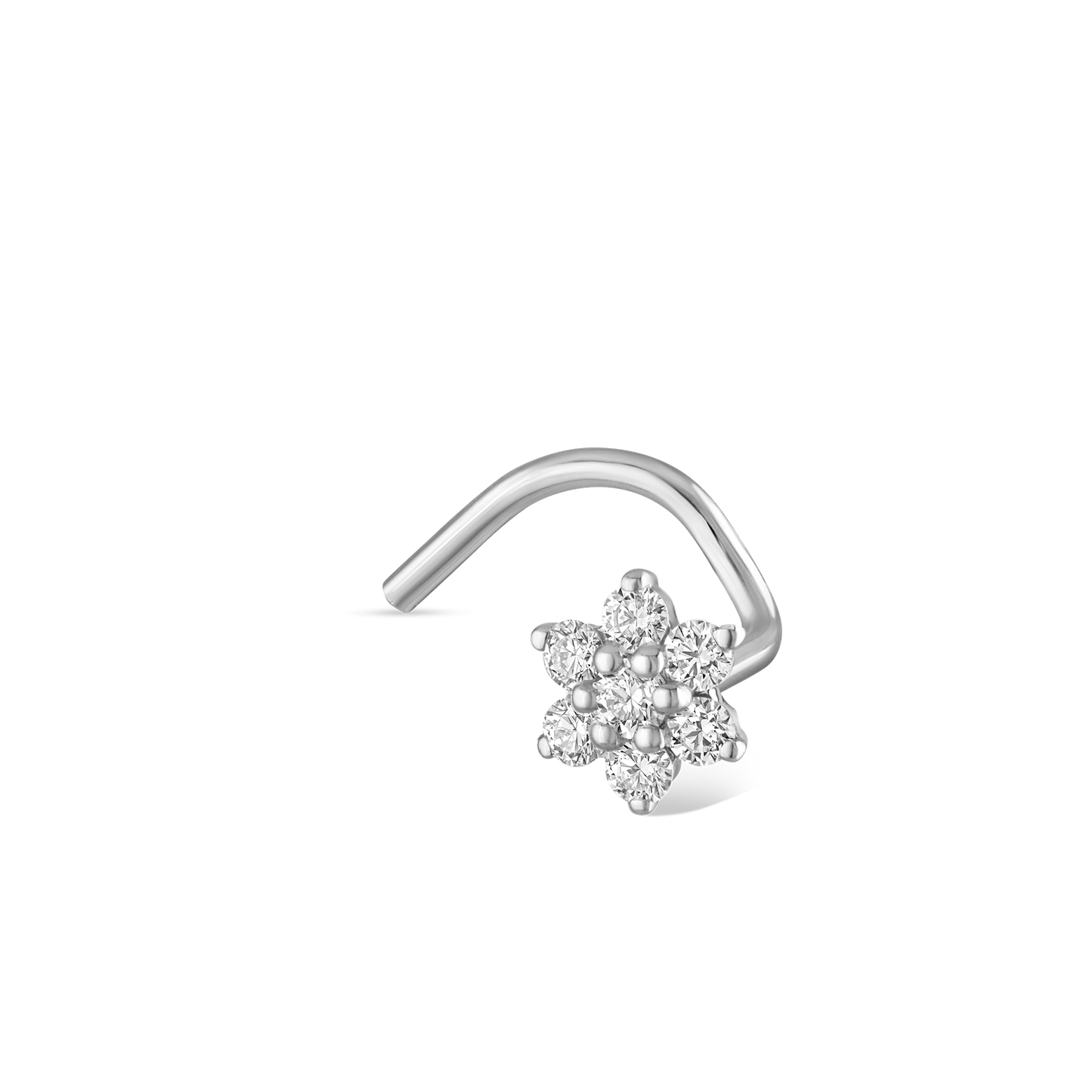 Diamond Flower Nostril Screw