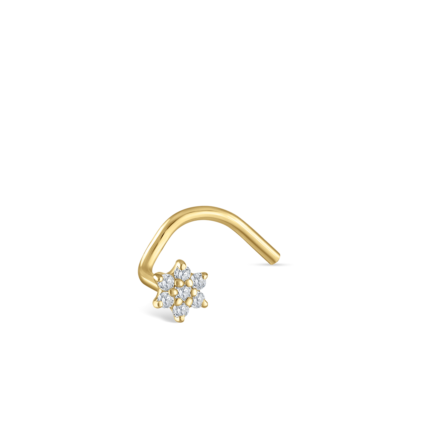 Diamond Flower Nostril Screw