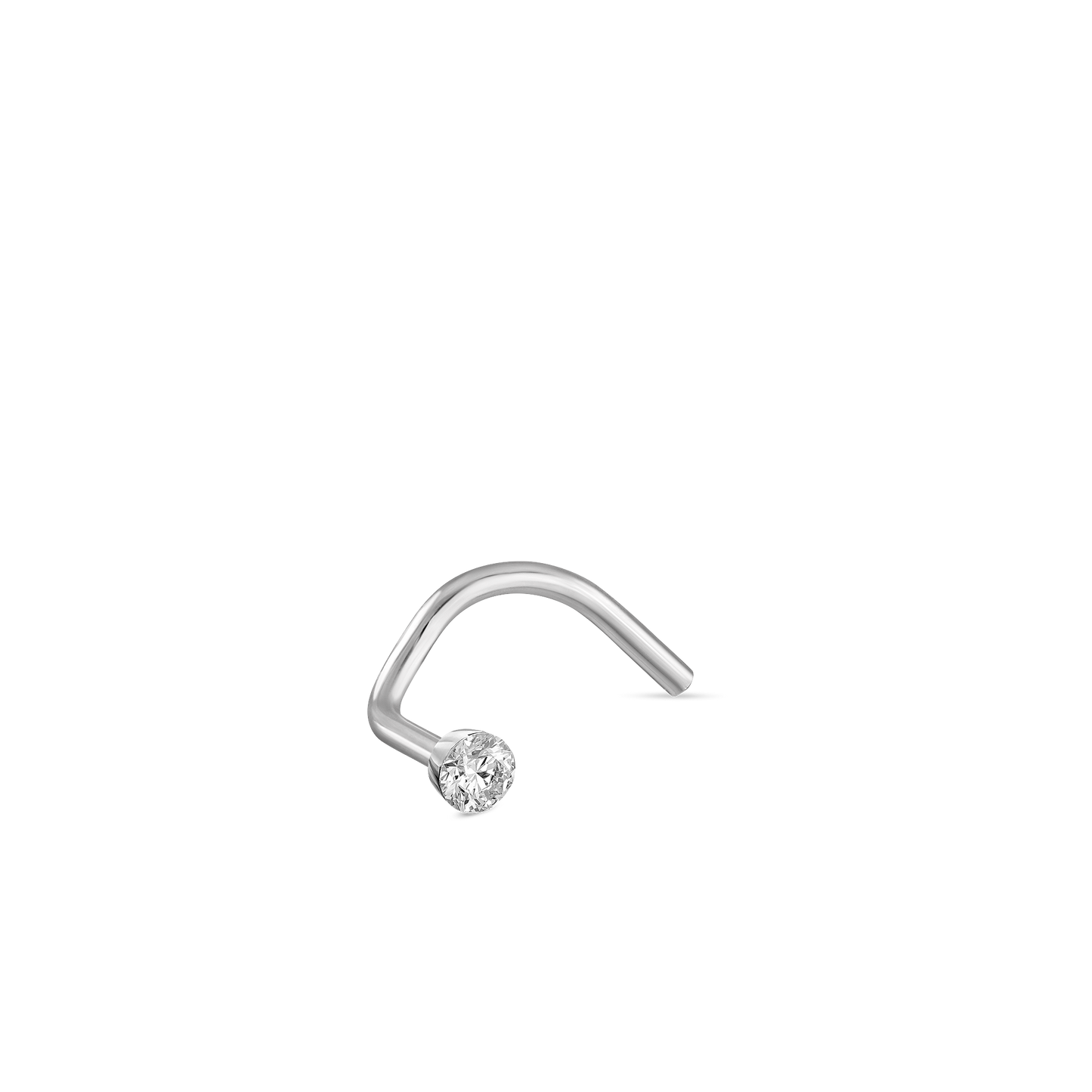 Invisible Set Diamond Nostril Screw