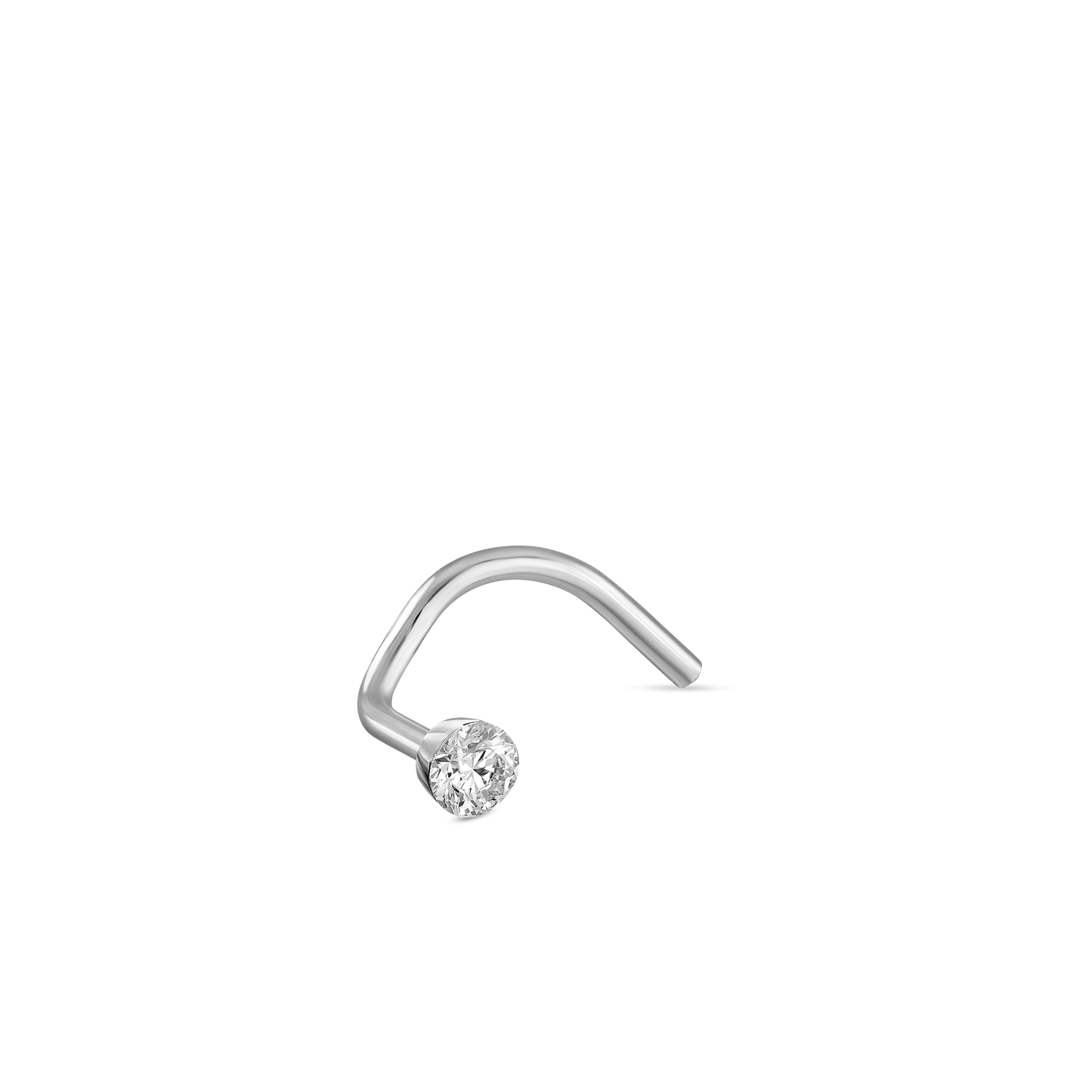 Invisible Set Diamond Nostril Screw