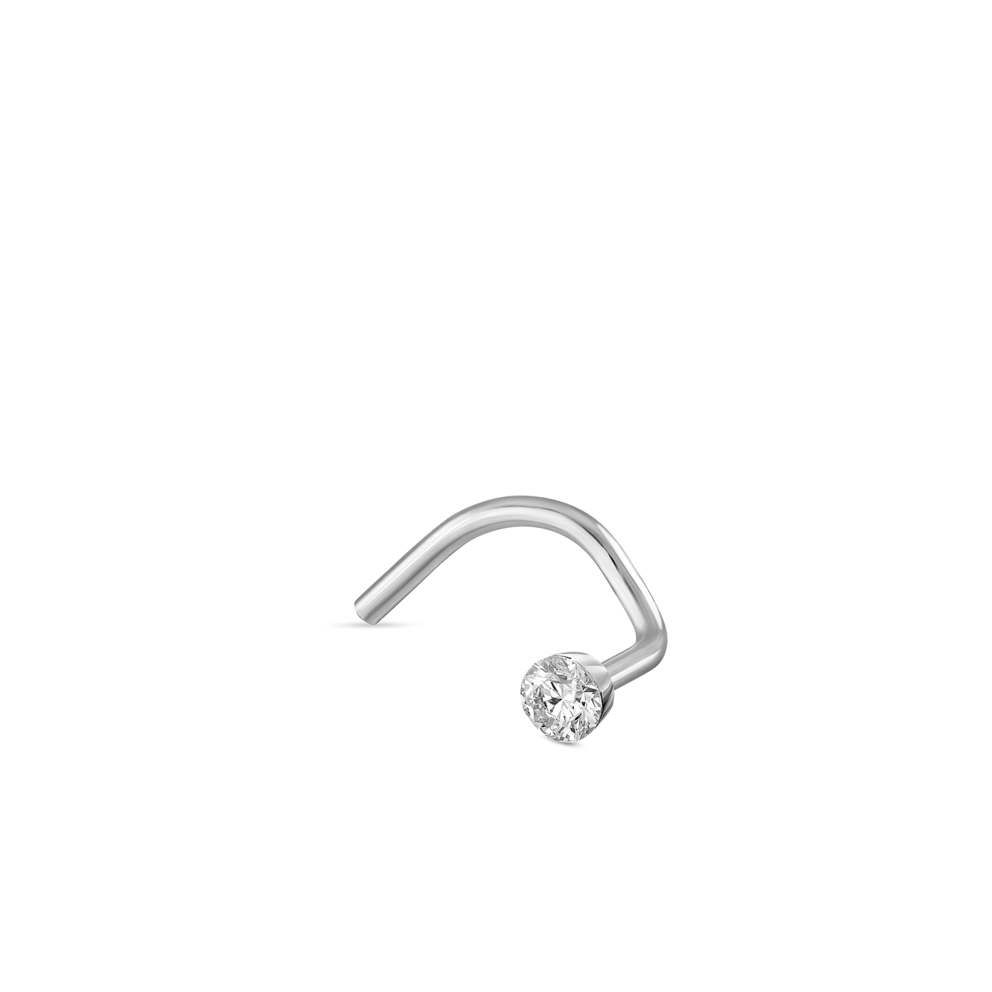 Invisible Set Diamond Nostril Screw