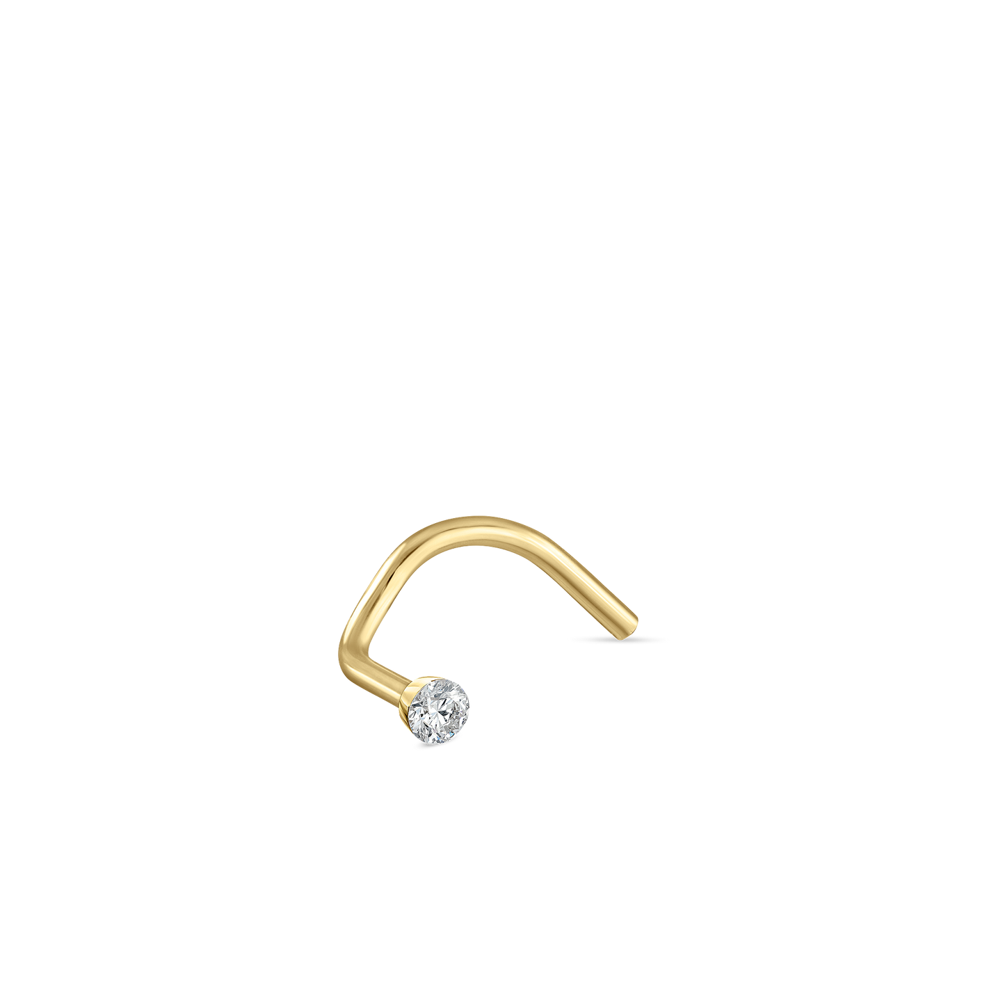 Invisible Set Diamond Nostril Screw