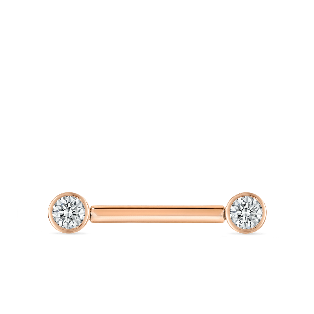 Cubic Zirconia Engraved Nipple Barbell