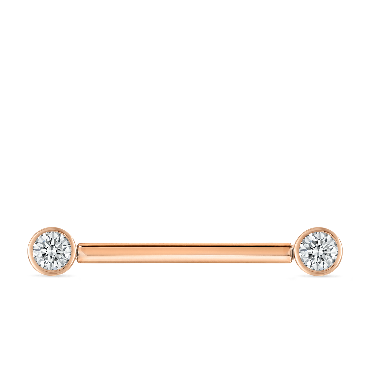 Cubic Zirconia Engraved Nipple Barbell