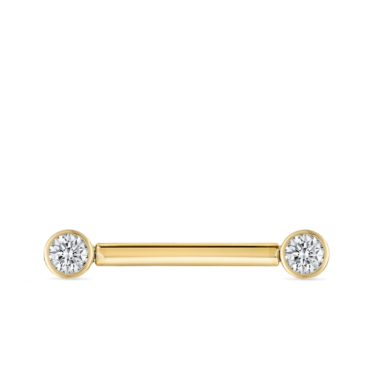 Cubic Zirconia Engraved Nipple Barbell