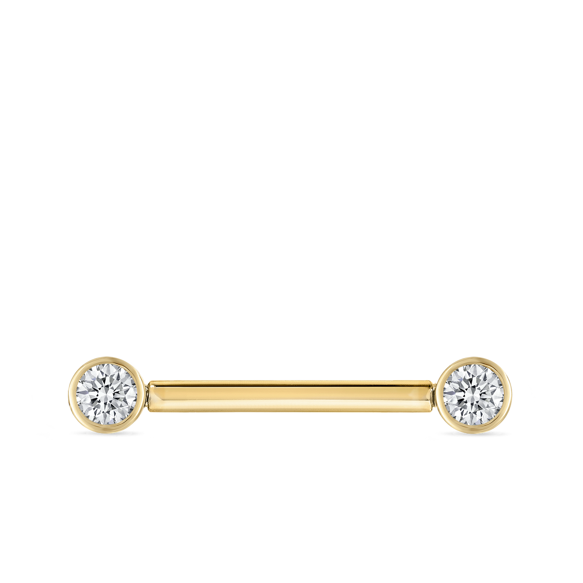 Cubic Zirconia Engraved Nipple Barbell
