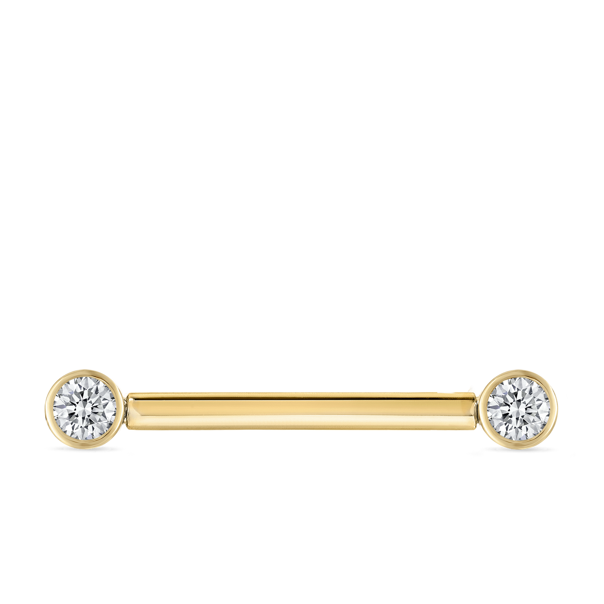 Cubic Zirconia Engraved Nipple Barbell