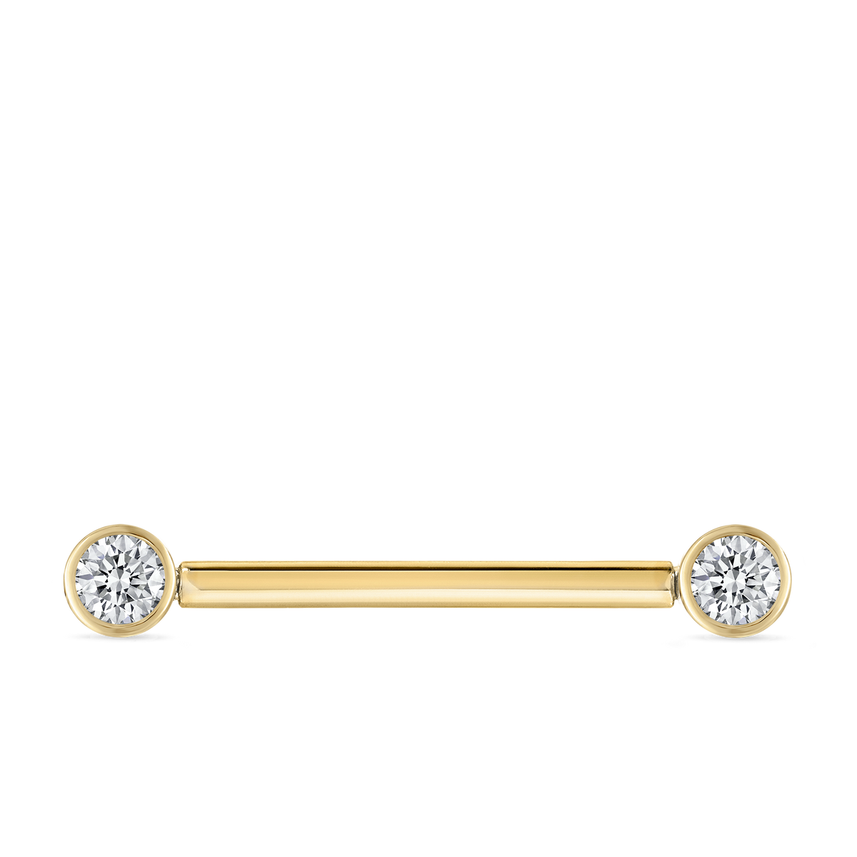 Cubic Zirconia Engraved Nipple Barbell