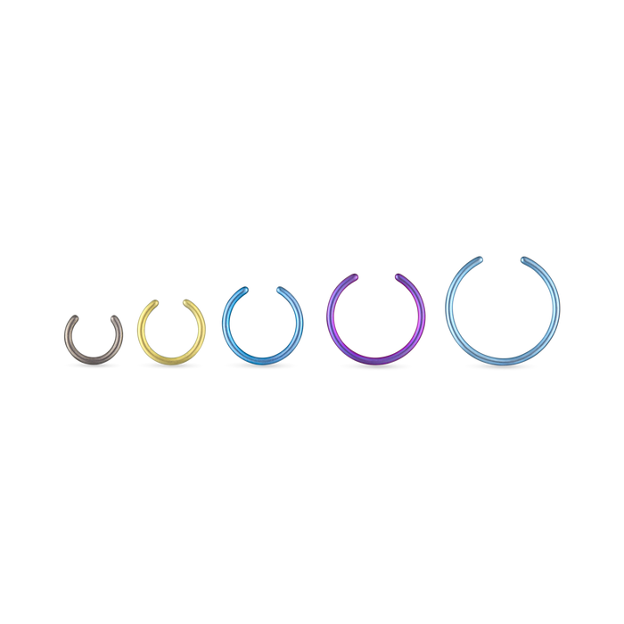 Group of Sample Sizing Hoop Earring
