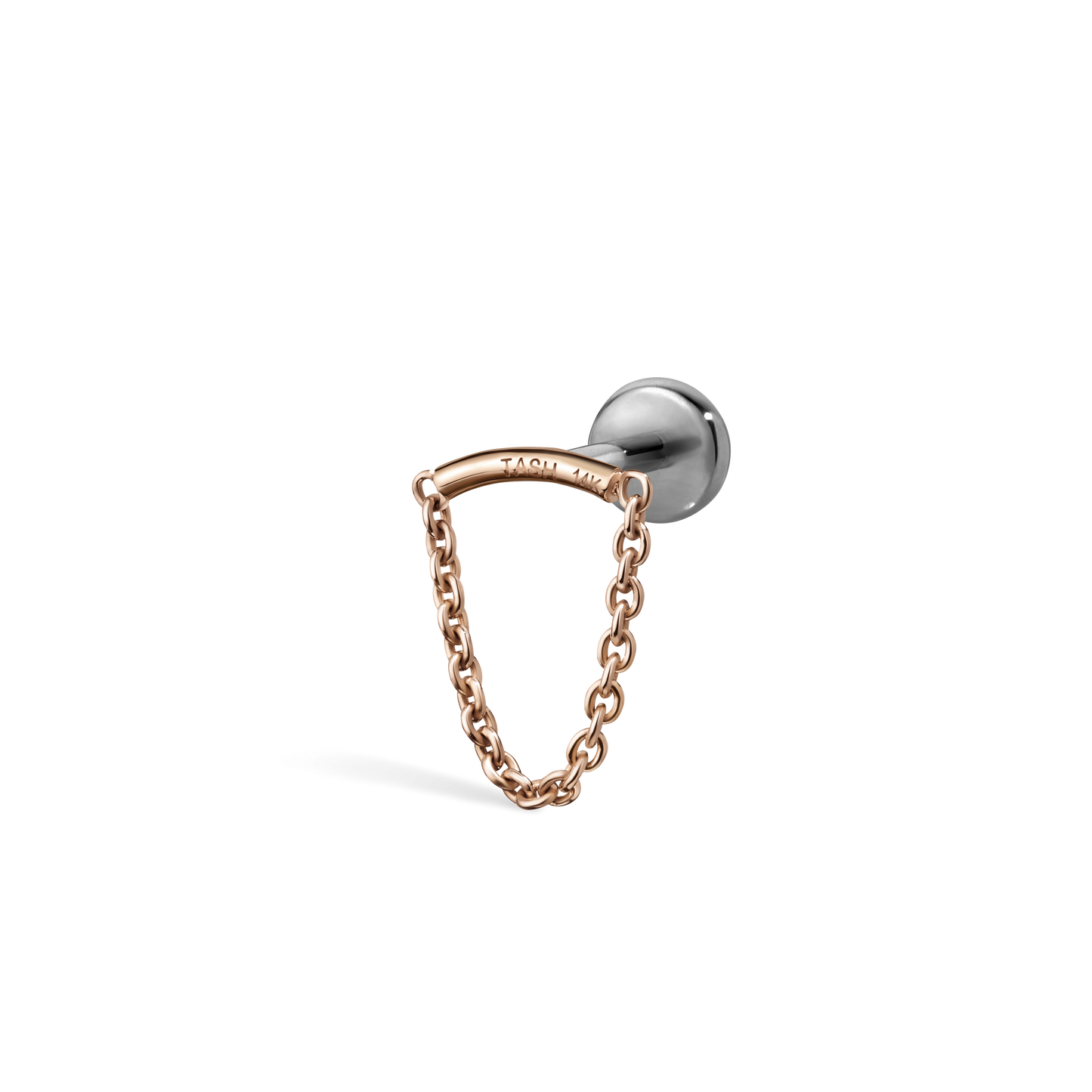 Single Chain Threaded Stud Drape With Titanium Backing