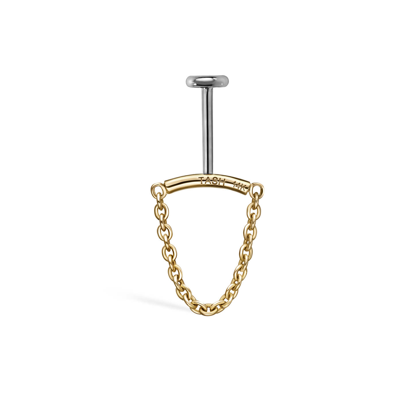 Single Chain Threaded Stud Drape With Titanium Backing