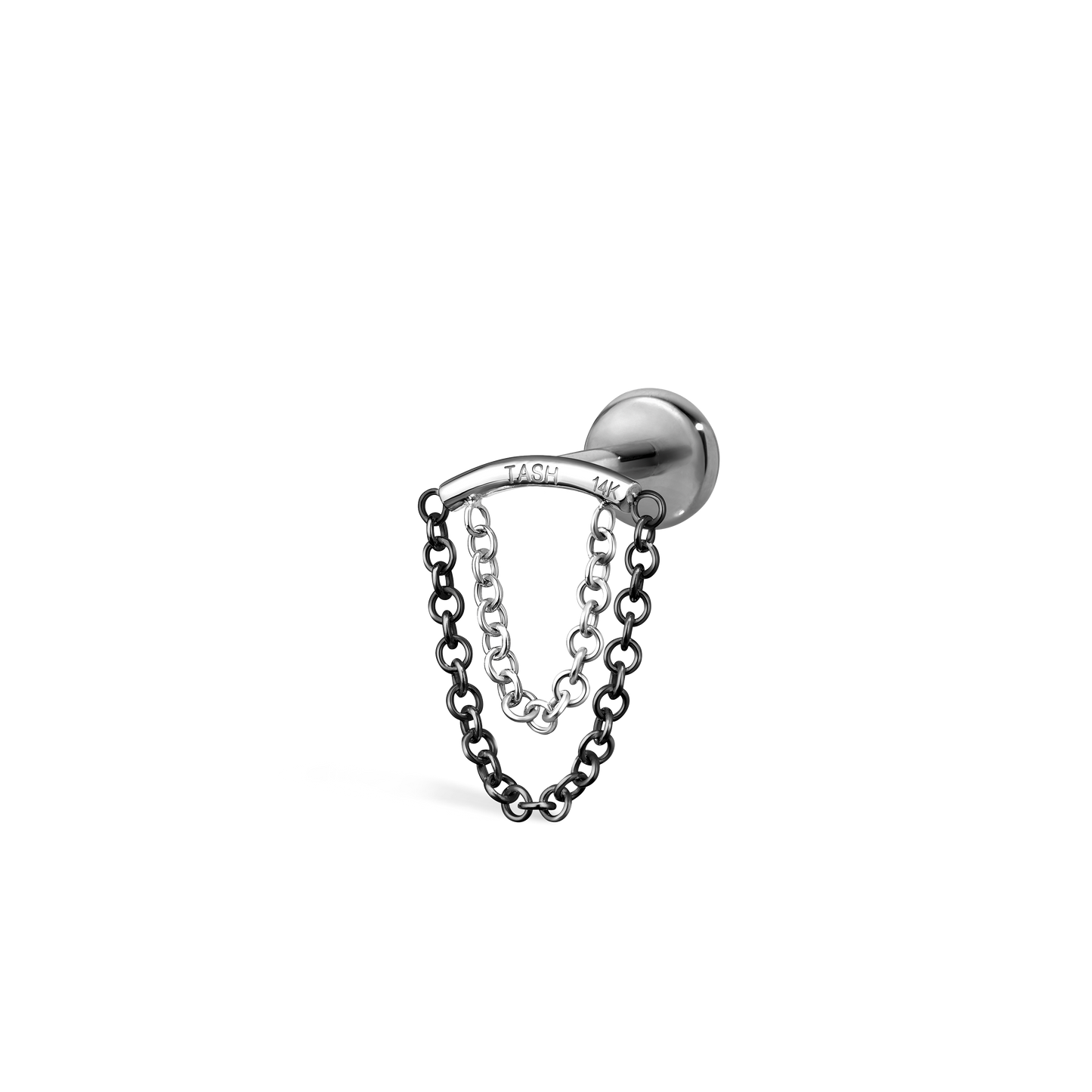 Double Chain Threaded Stud Drape With Titanium Backing