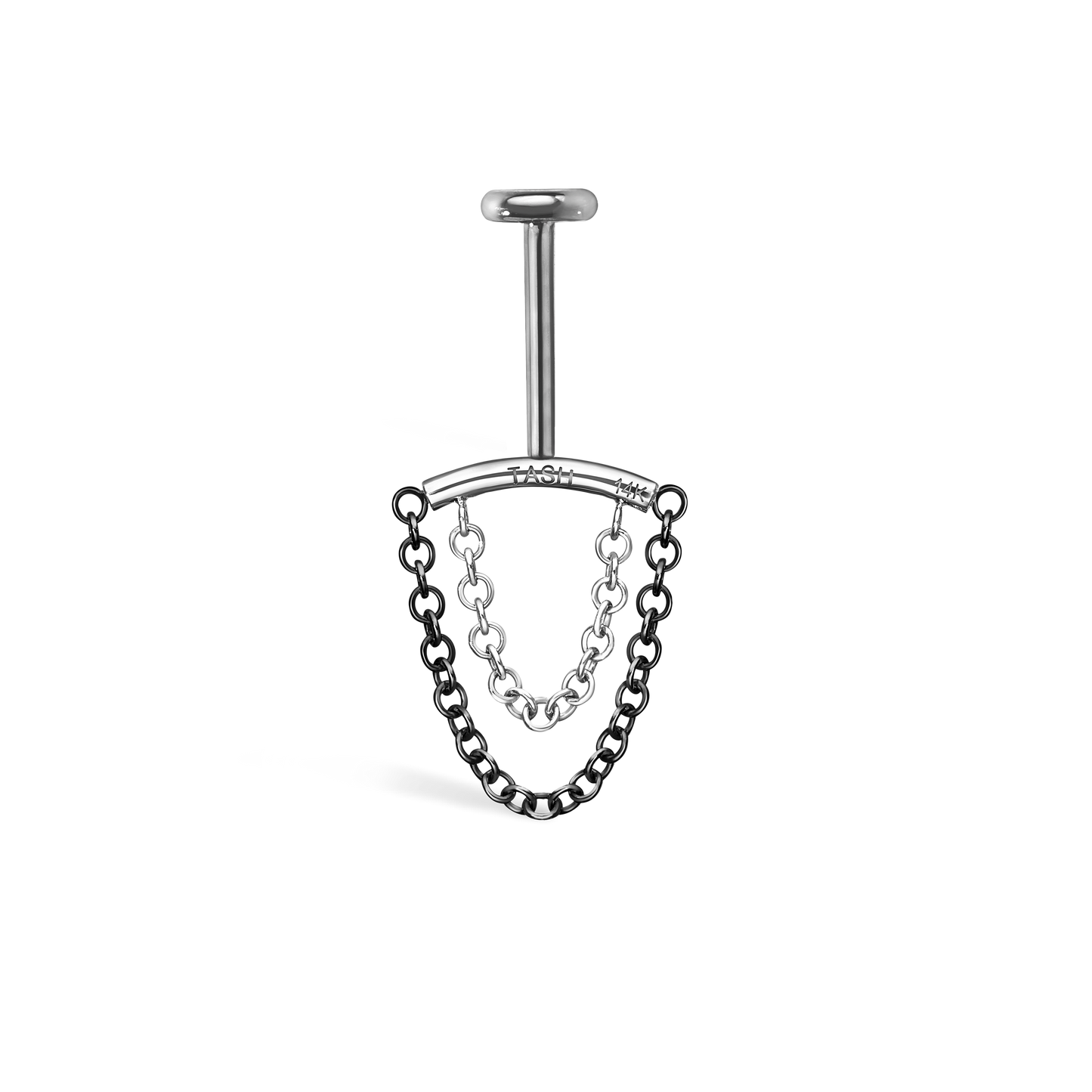 Double Chain Threaded Stud Drape With Titanium Backing