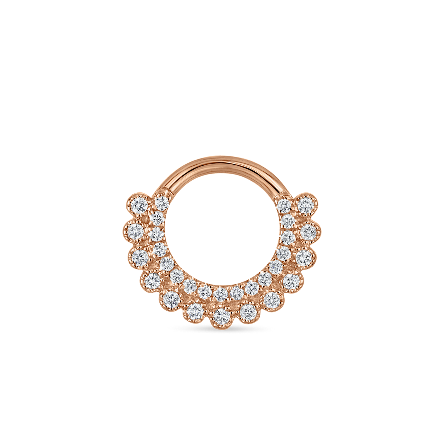Cubic Zirconia Apsara Hoop Earring