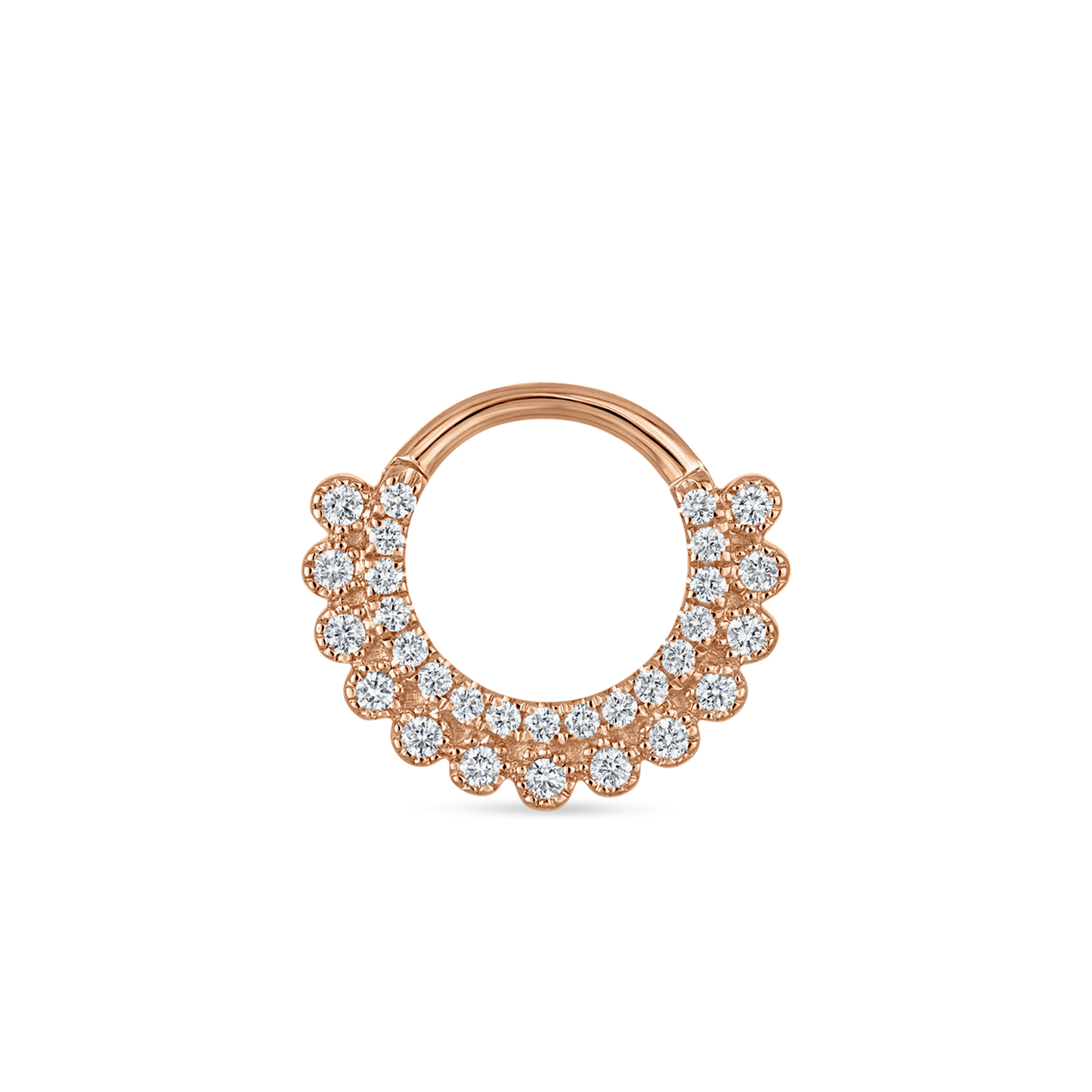 Cubic Zirconia Apsara Hoop Earring