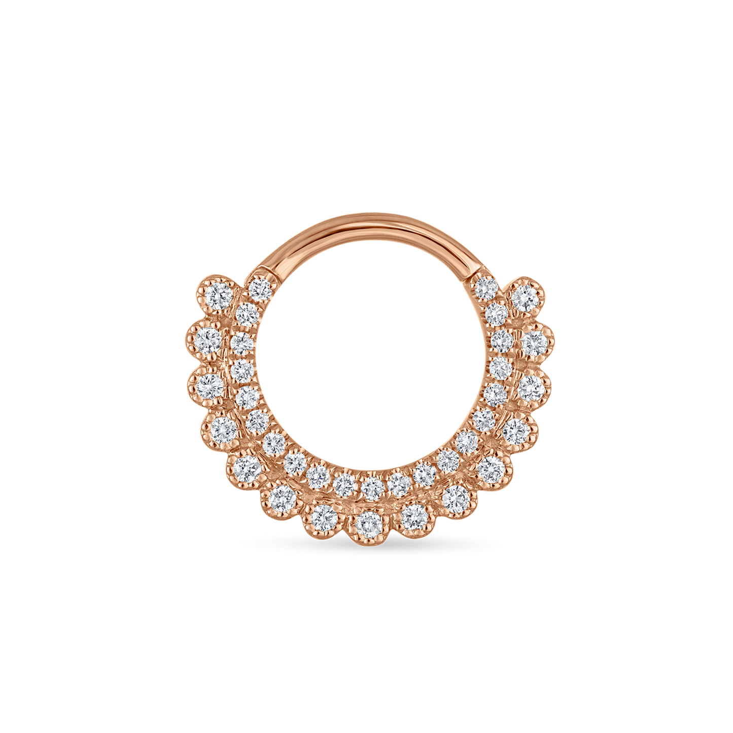 Cubic Zirconia Apsara Hoop Earring