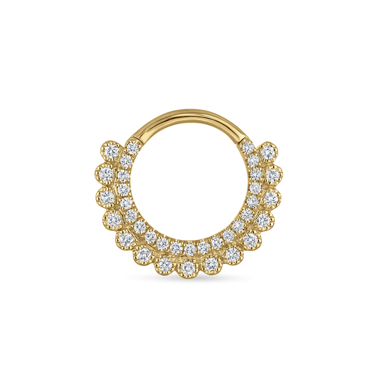 Cubic Zirconia Apsara Hoop Earring
