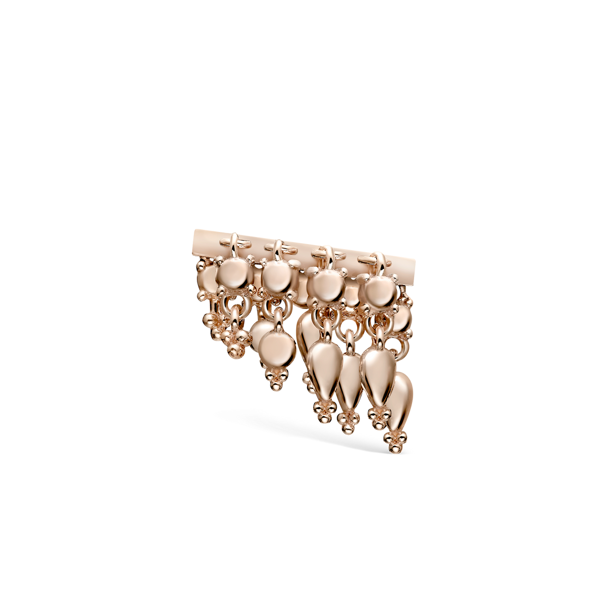 Tassel Bar Threaded Stud Earring