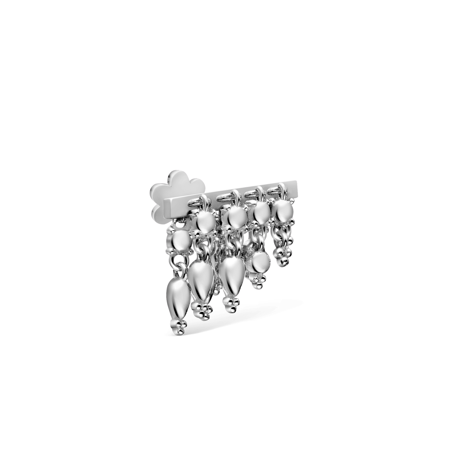 Tassel Bar Threaded Stud Earring