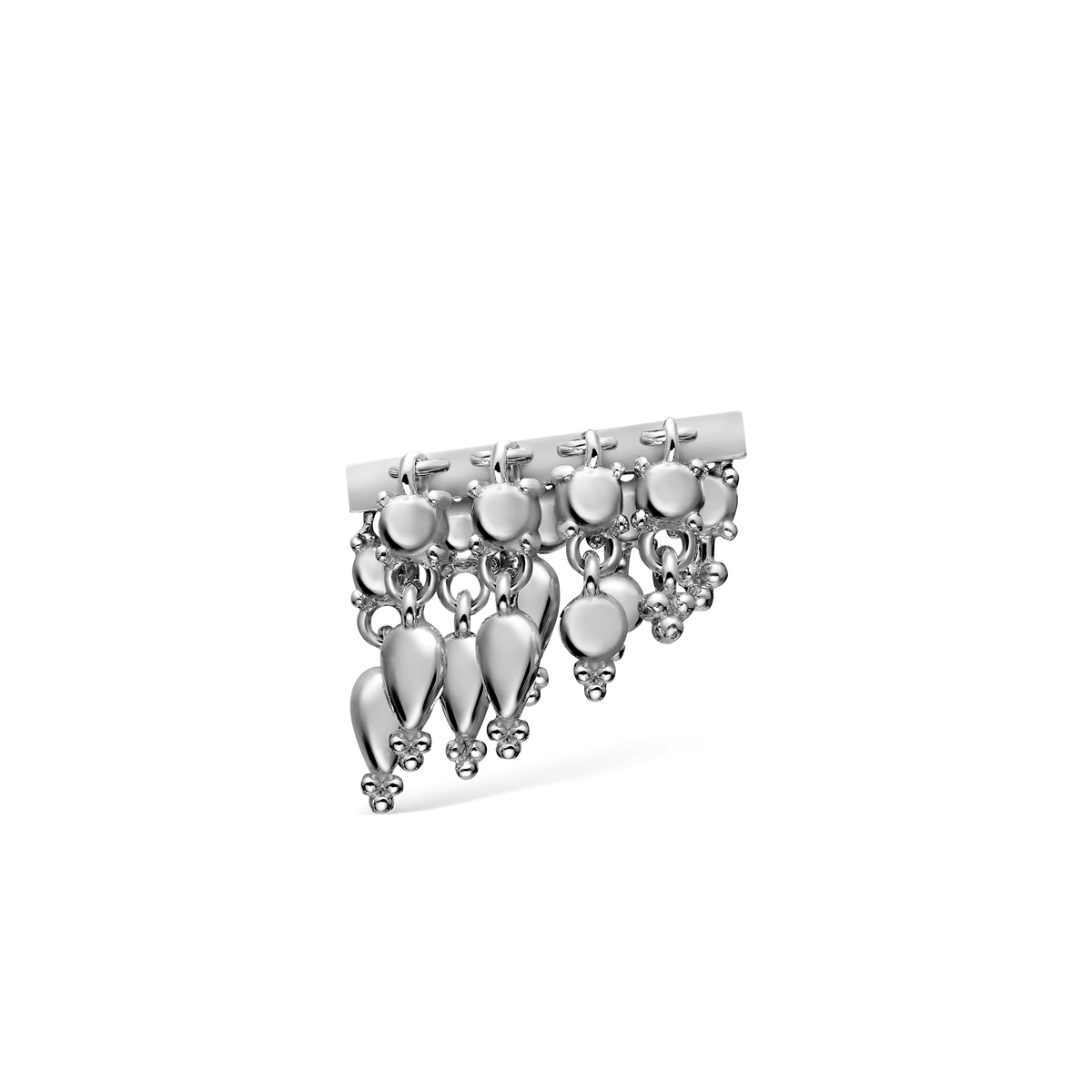 Tassel Bar Threaded Stud Earring