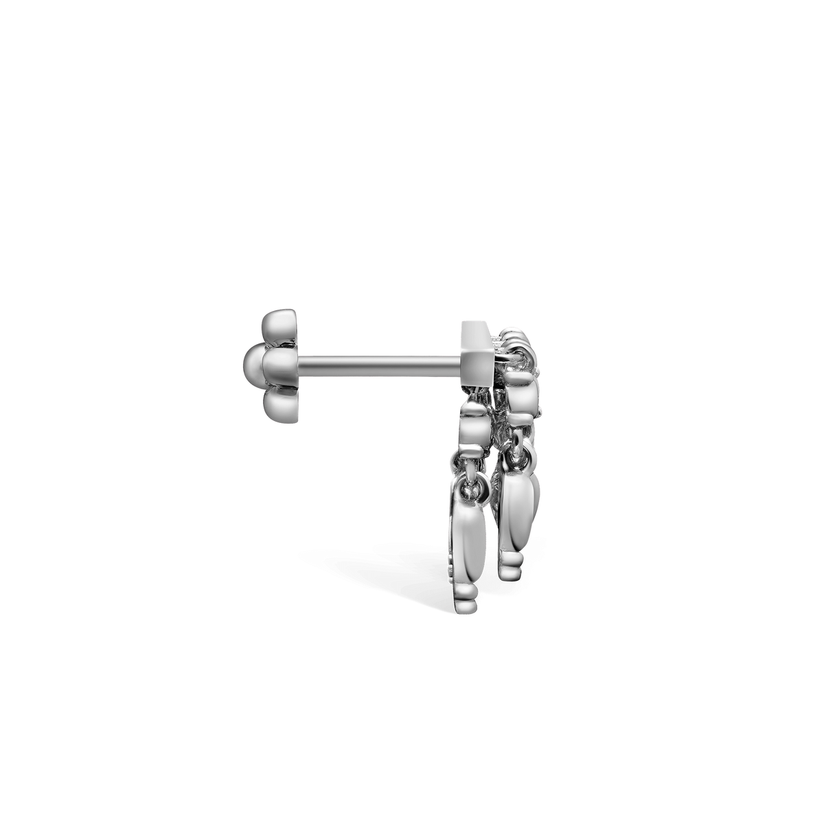 Tassel Bar Threaded Stud Earring
