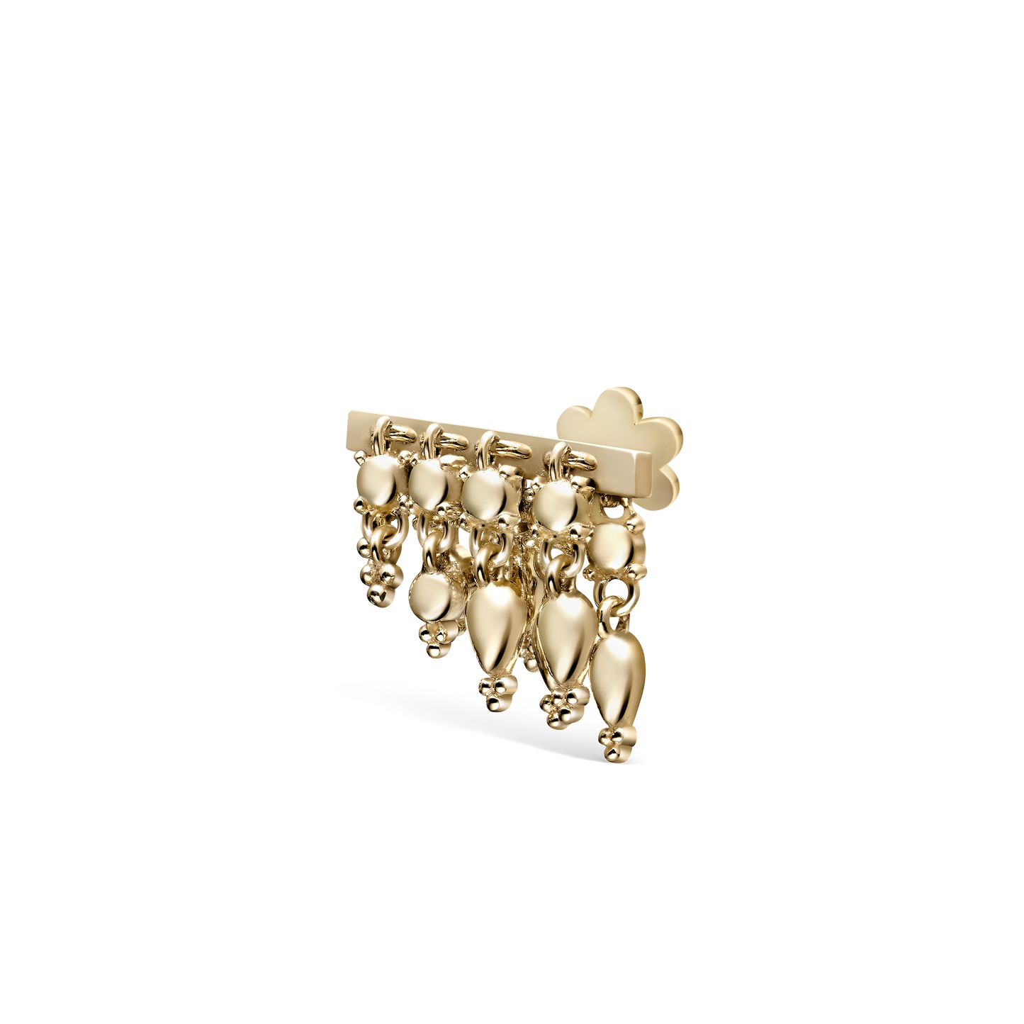 Tassel Bar Threaded Stud Earring