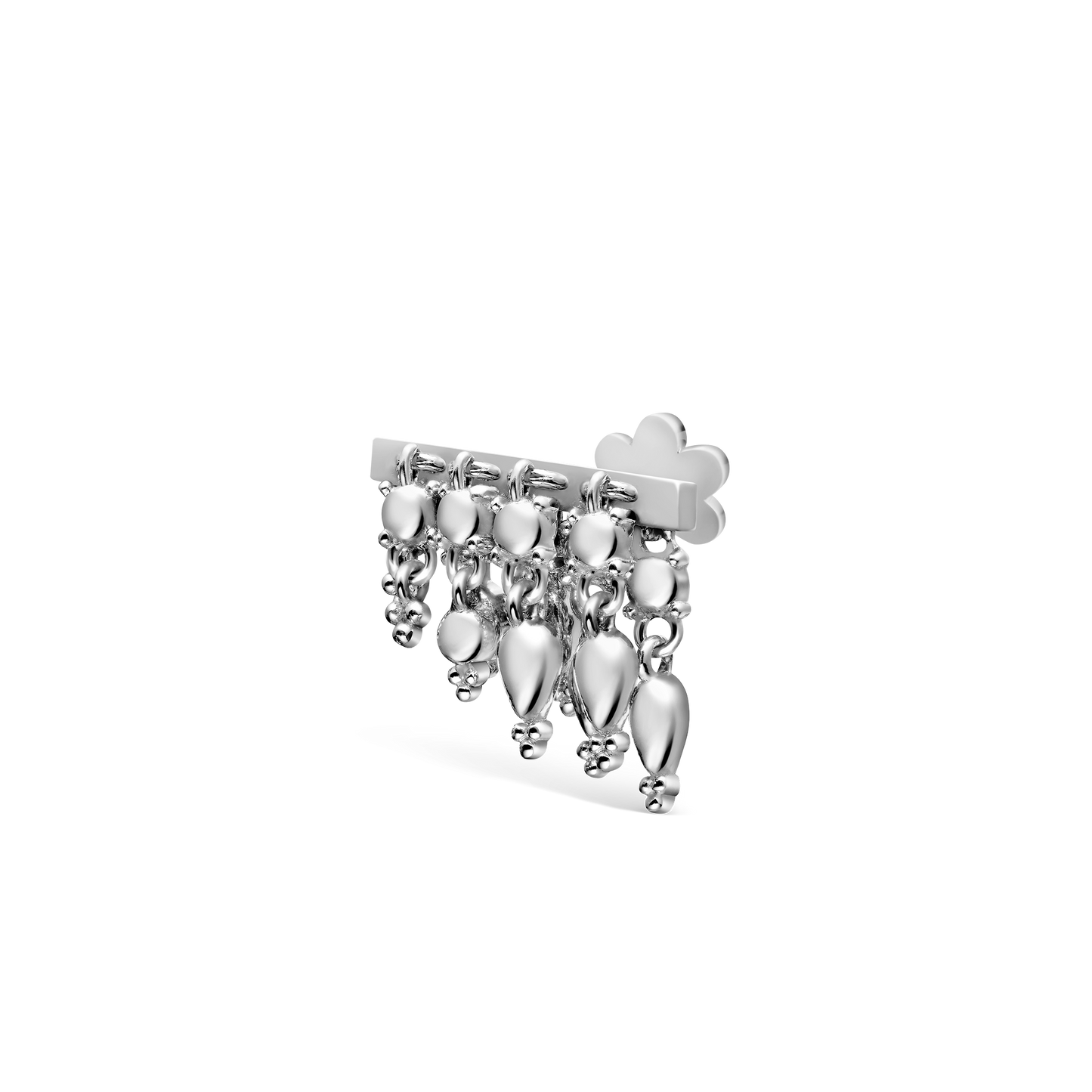 Tassel Bar Threaded Stud Earring