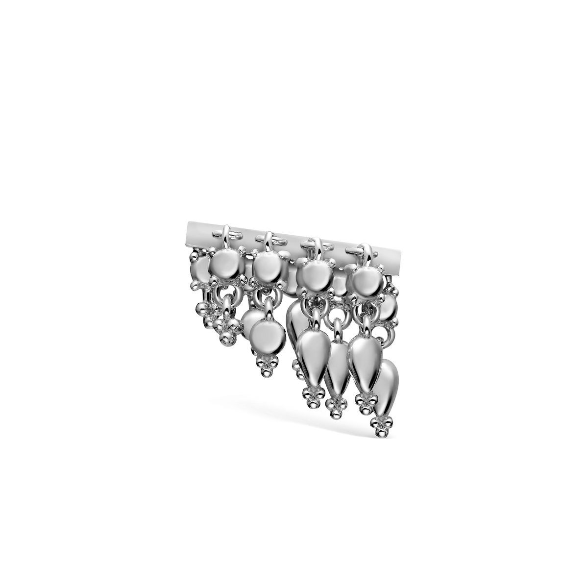 Tassel Bar Threaded Stud Earring