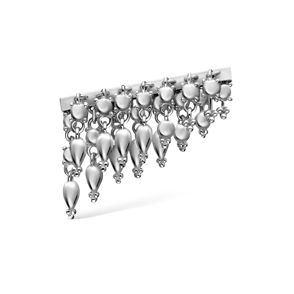 Tassel Bar Threaded Stud Earring
