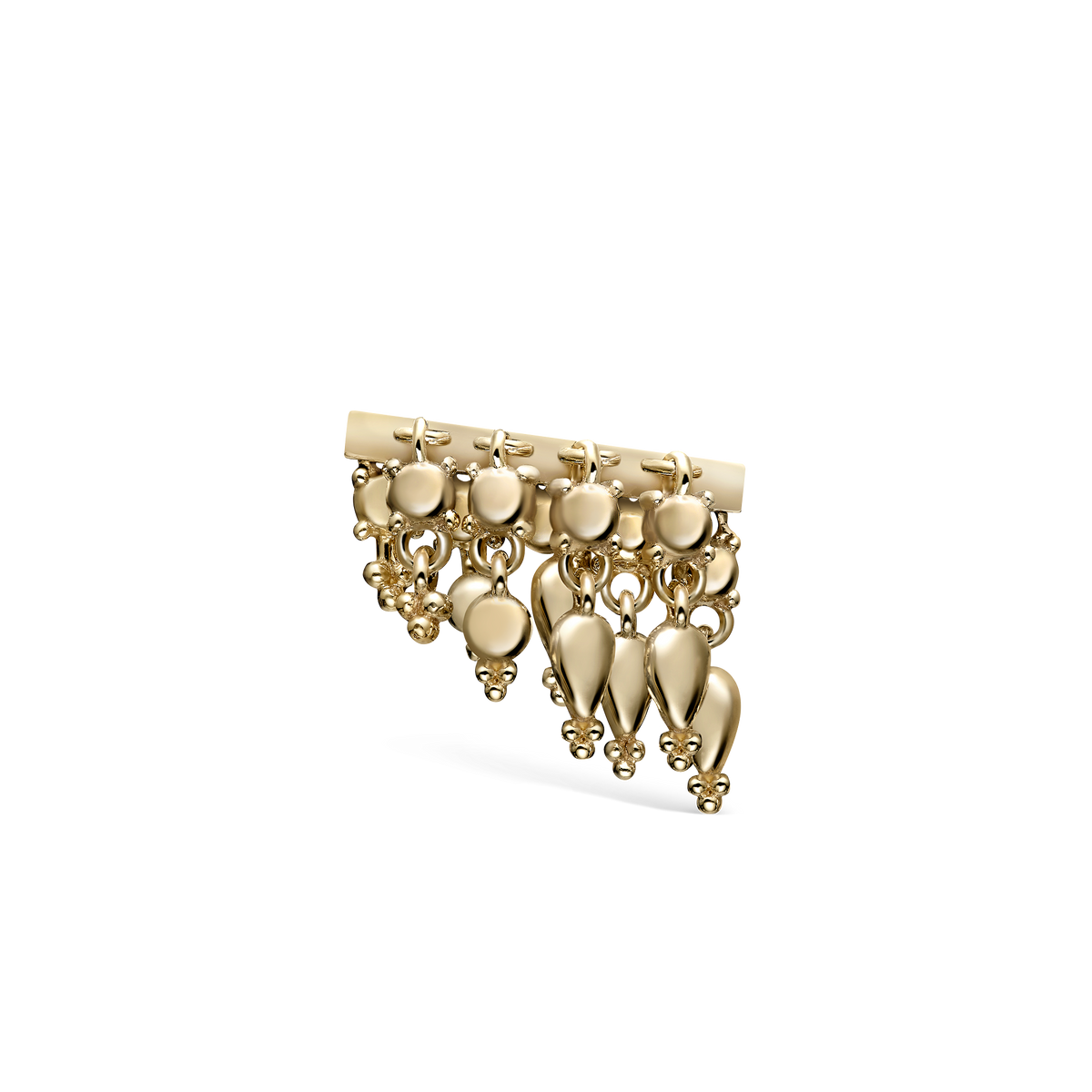 Tassel Bar Threaded Stud Earring