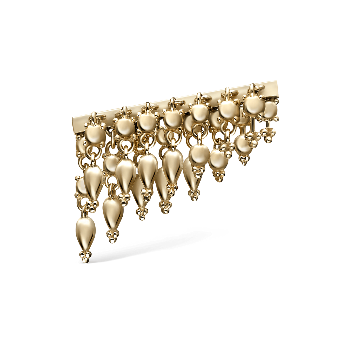 Tassel Bar Threaded Stud Earring