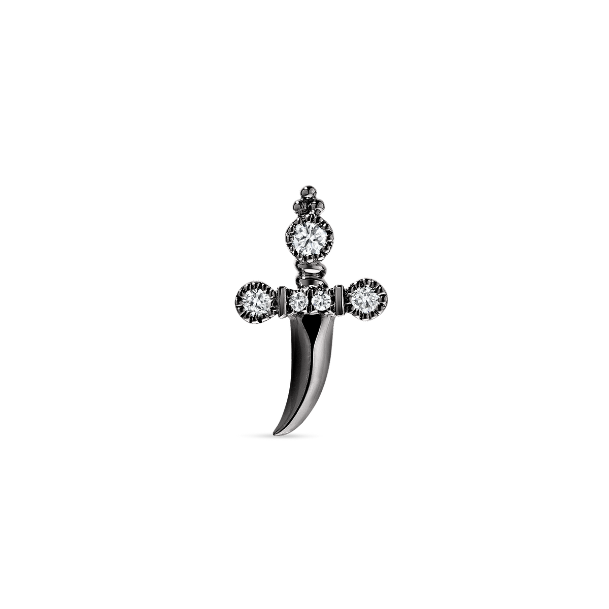 Diamond Trinity Hilt Dagger Threaded Stud